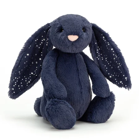 Jellycat Bashful kanin, 31 cm - stardust navy