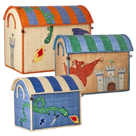 Rice Opbevaringskurv, dragon - lille