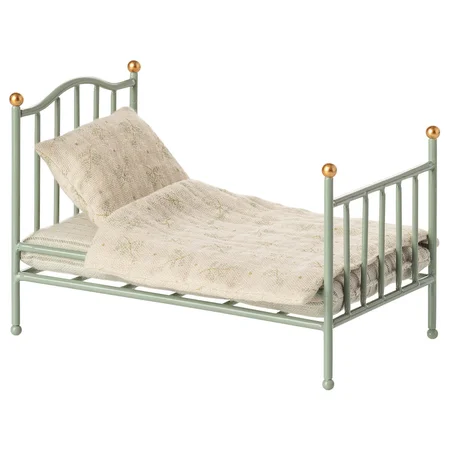 Maileg Vintage Bett, Maus – Mint