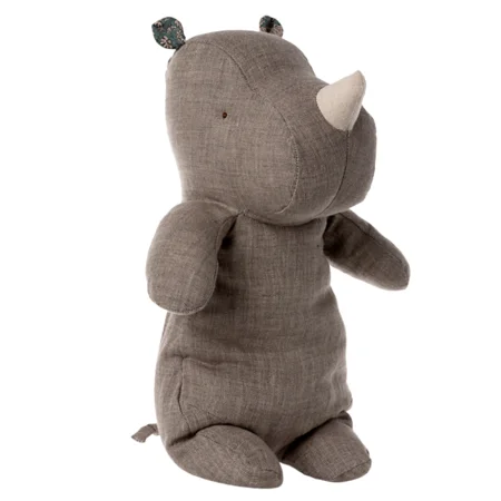 Maileg Safari Friends næsehorn mørkegrå, medium