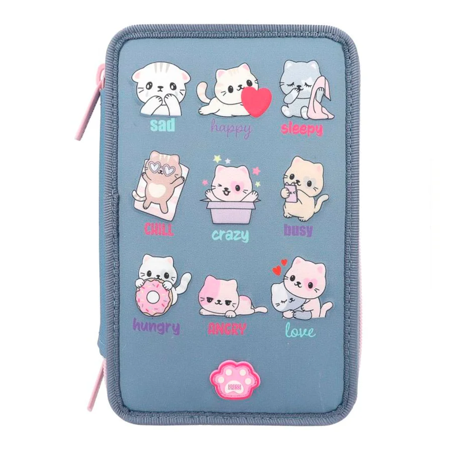 TOPModel Trippel penalhus m/LED Cats mood barometer