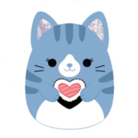 Squishmallows Heart Carizma, 19 cm