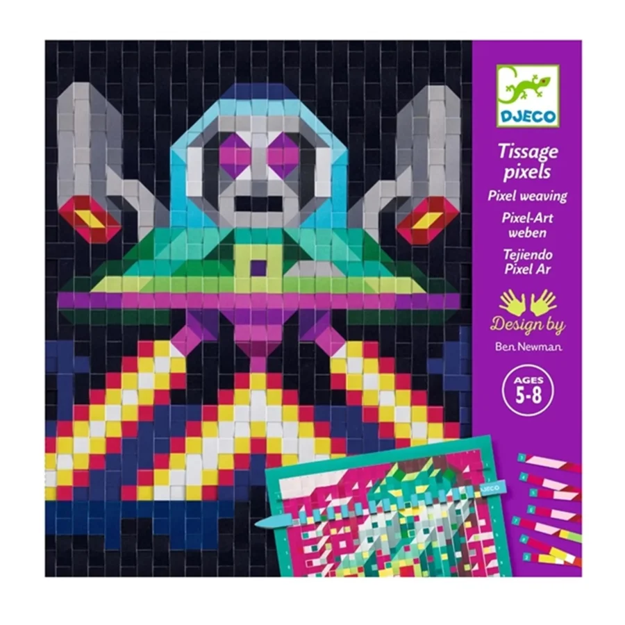 Djeco Krea Mosaik Sæt - Invaders