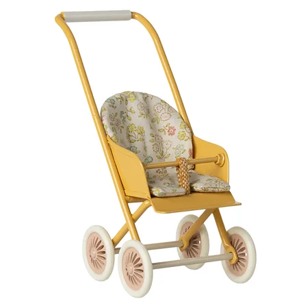 Maileg Kinderwagen micro, gelb