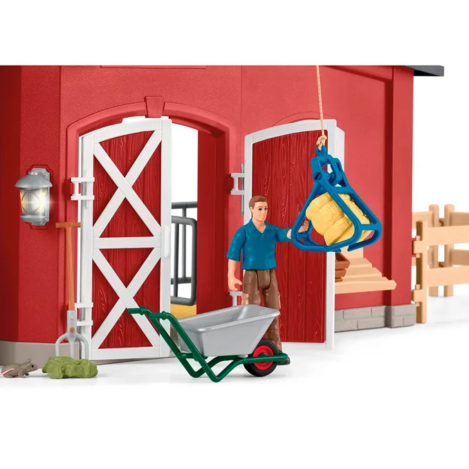 Schleich rød bondegård