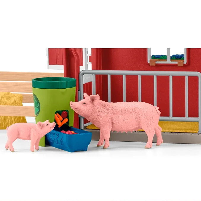 Schleich rød bondegård