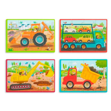B Toys Holz-Puzzle "Baufahrzeuge"