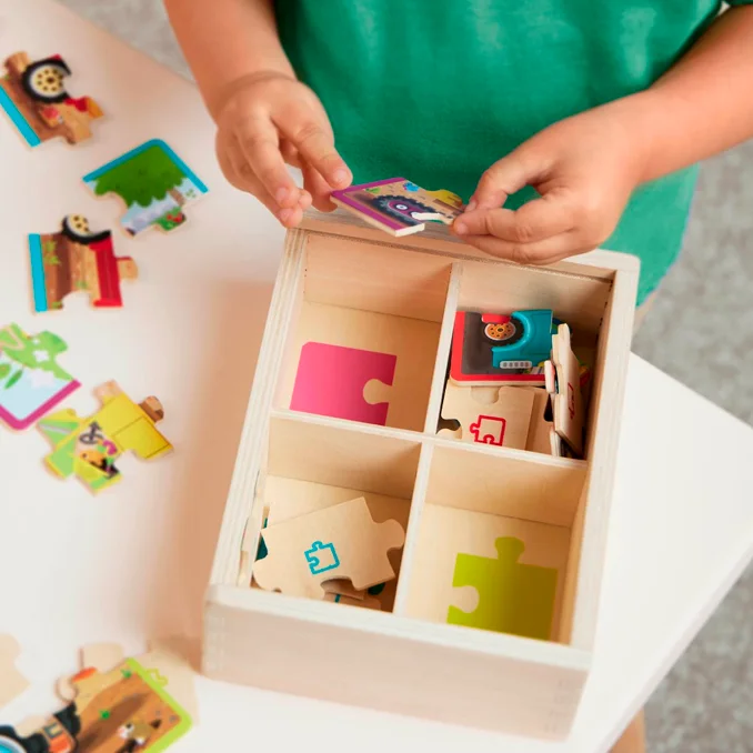 B Toys Holz-Puzzle "Baufahrzeuge"