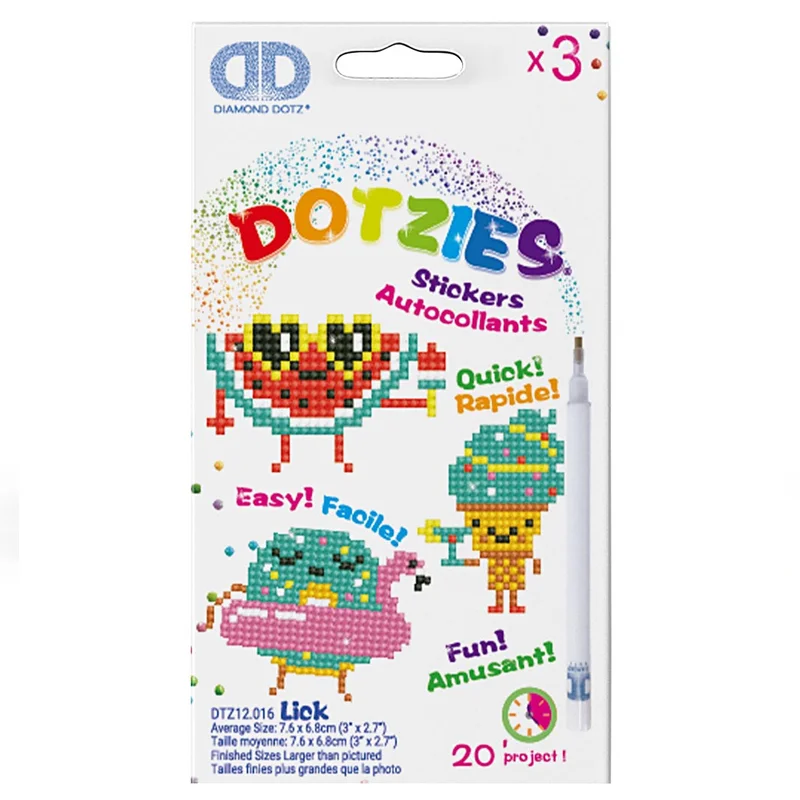 Diamond Dotz klistermærker, emojis