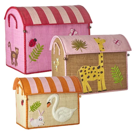 Rice opbevaringskurv, wildlife - stor