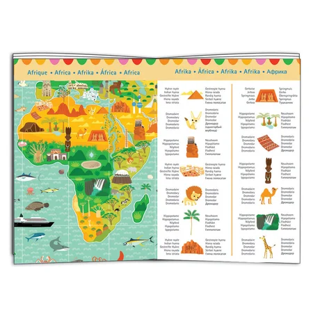 Djeco Puzzle und Heft, Monumente der Welt - 200 Teile