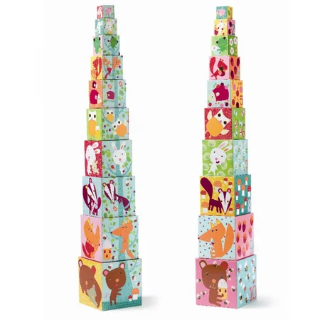Djeco Stapelblöcke, die Tiere des Waldes