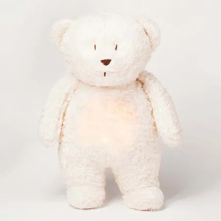 Moonie organic humming bjørn med lampe, polar