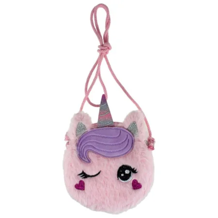 Tinka rund taske, rosa enhjørning