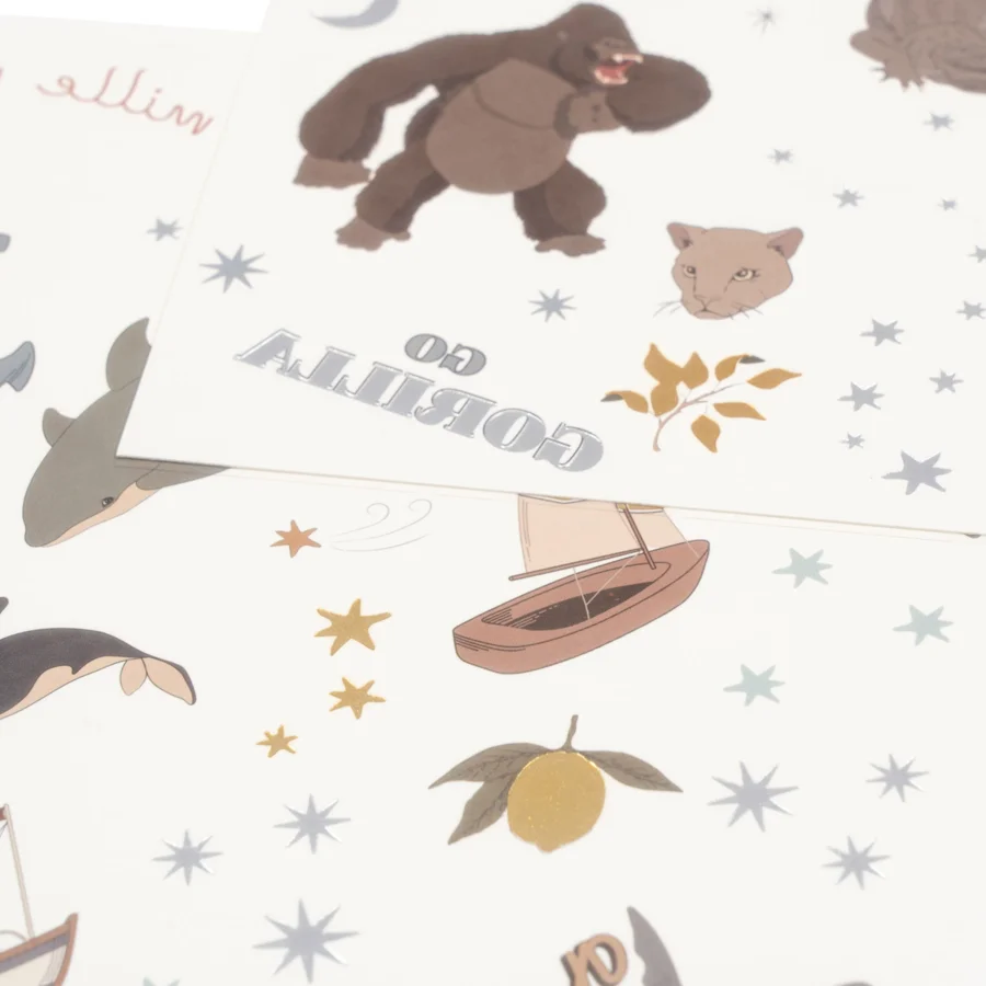 Konges Sløjd tatoveringer, blue