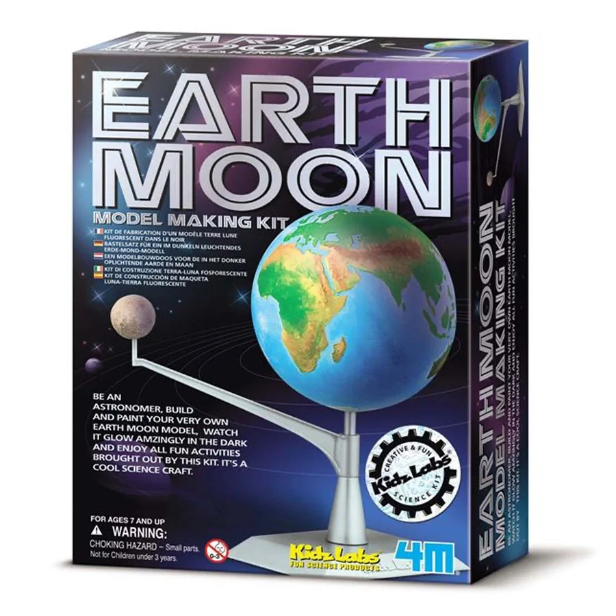 4M KidzLabs eksperiment legetøj, Jord og Måne model-byggesæt
