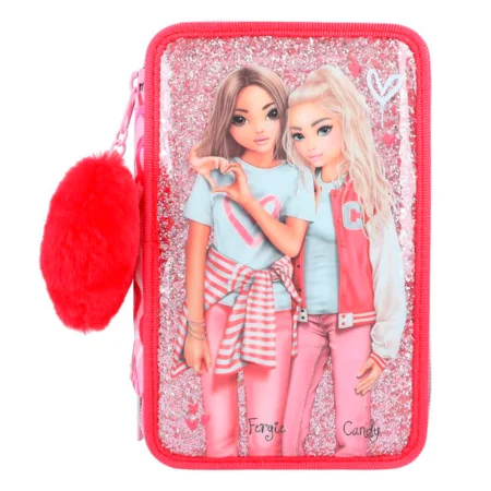 TOPModel Trippel penalhus ONE LOVE, med plys hjerte