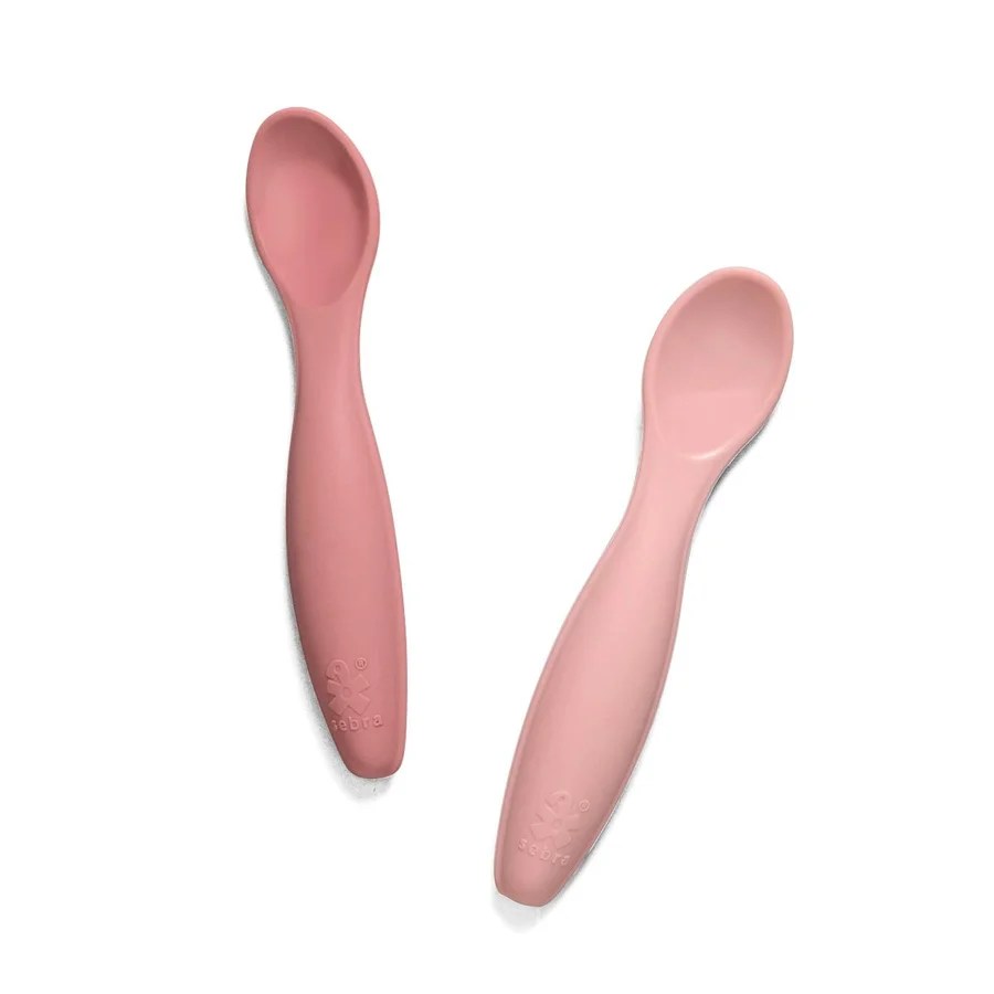 Sebra silikone skeer, 2-pak - Blossom Pink 