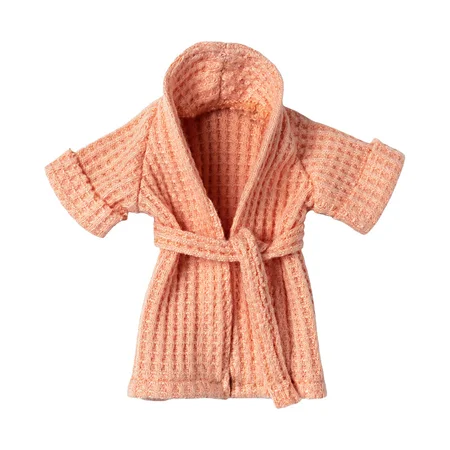Maileg tøj til mus, badekåbe - Coral