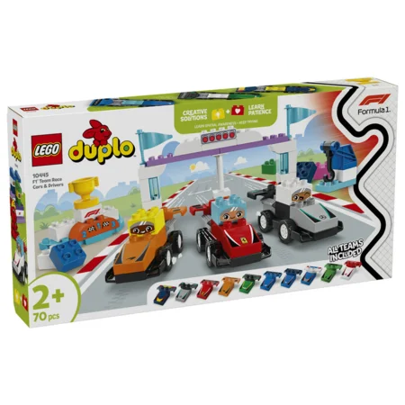 LEGO® DUPLO, F1®-teams med racerbiler og kørere