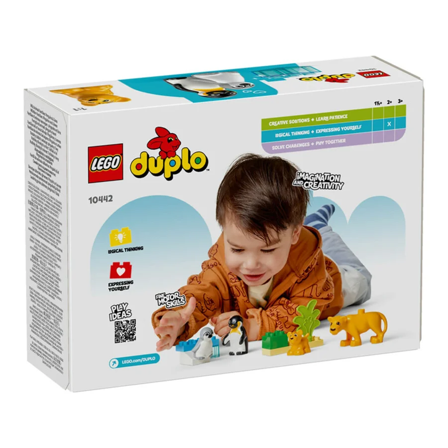 LEGO® DUPLO, Vilde dyrefamilier - pingviner og løver