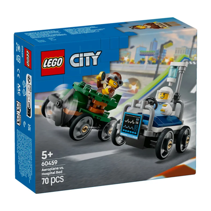 LEGO® City, Racerbilpakke - Fly mod hospitalsseng