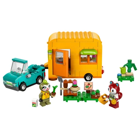 LEGO® Animal Crossing, Leif med campingvogn og havebutik