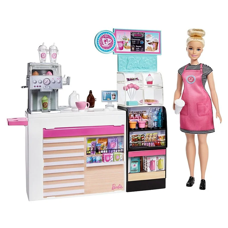 Barbie kaffebar inkl dukke
