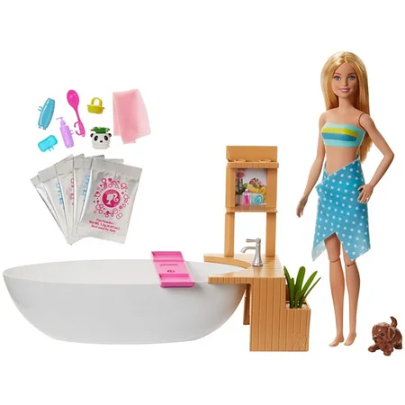 Barbie wellness dukke, badekar