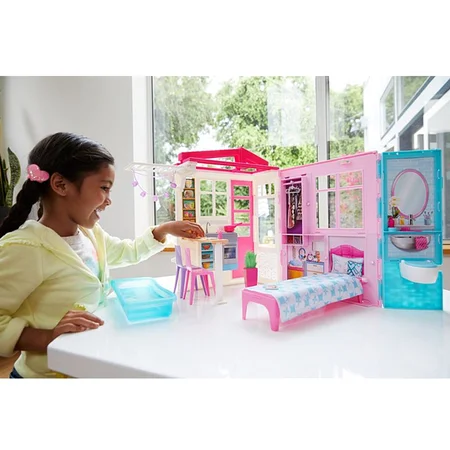 Barbie dukkehus og møbler, inkl dukke