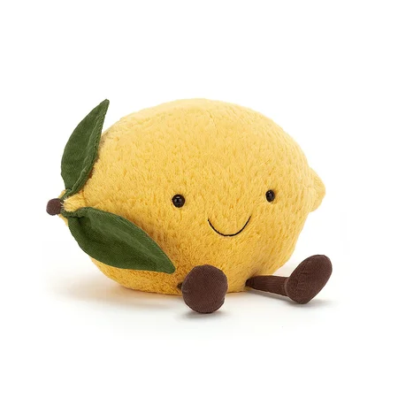 Jellycat bamse, Amuseable citron - 27 cm