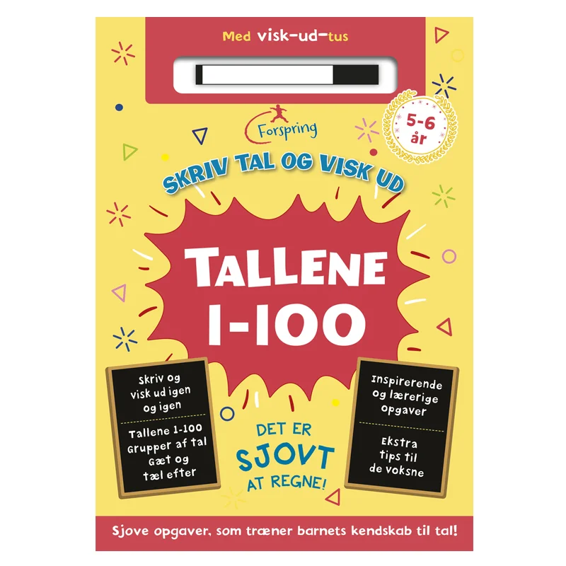 Skriv tal og visk ud! Tallene 1 - 100