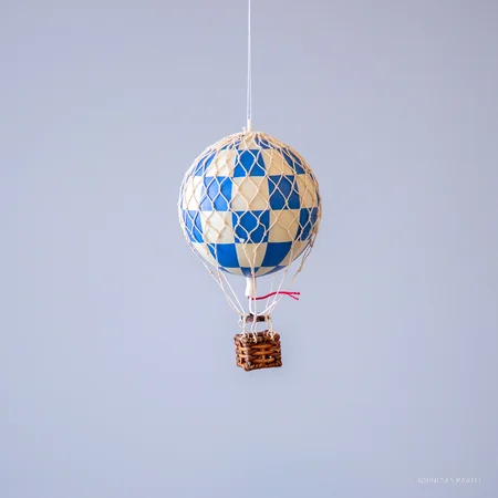 Authentic Models luftballon 8,5 cm - blå tern
