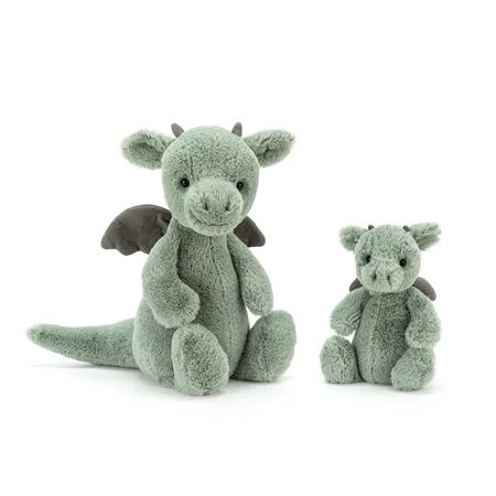 Jellycat bamse, Bashful Drage - 31 cm