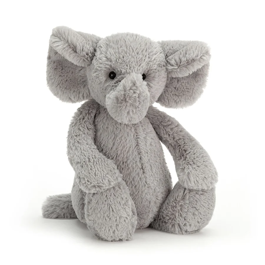 Jellycat bamse, Bashful elefant grå - 31 cm