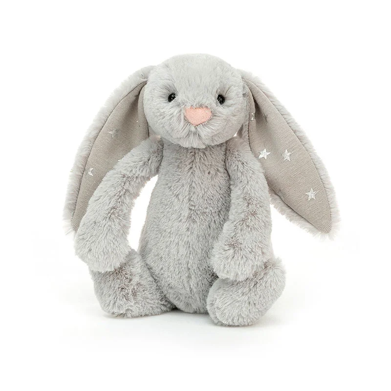 Jellycat Bashful kanin, Shimmer  - 18 cm