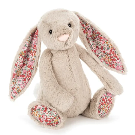 Jellycat bamse, bashful kanin blossom beige - 36 cm