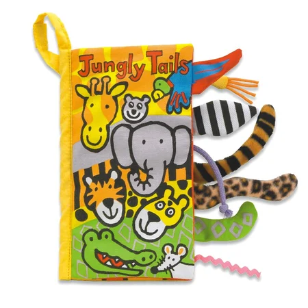 Jellycat stofbog med jungledyrshaler