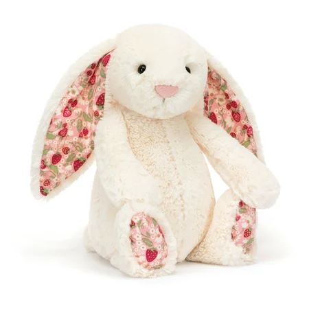 Jellycat bashful kanin, Berry cream, 31 cm