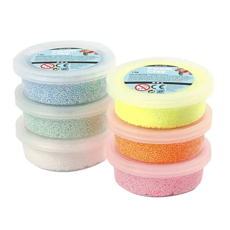 Foam Clay glitter farver - 6 stk