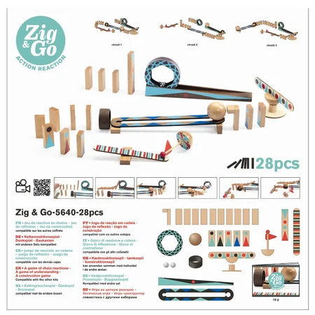 Djeco Zig & Go bane, 28 dele