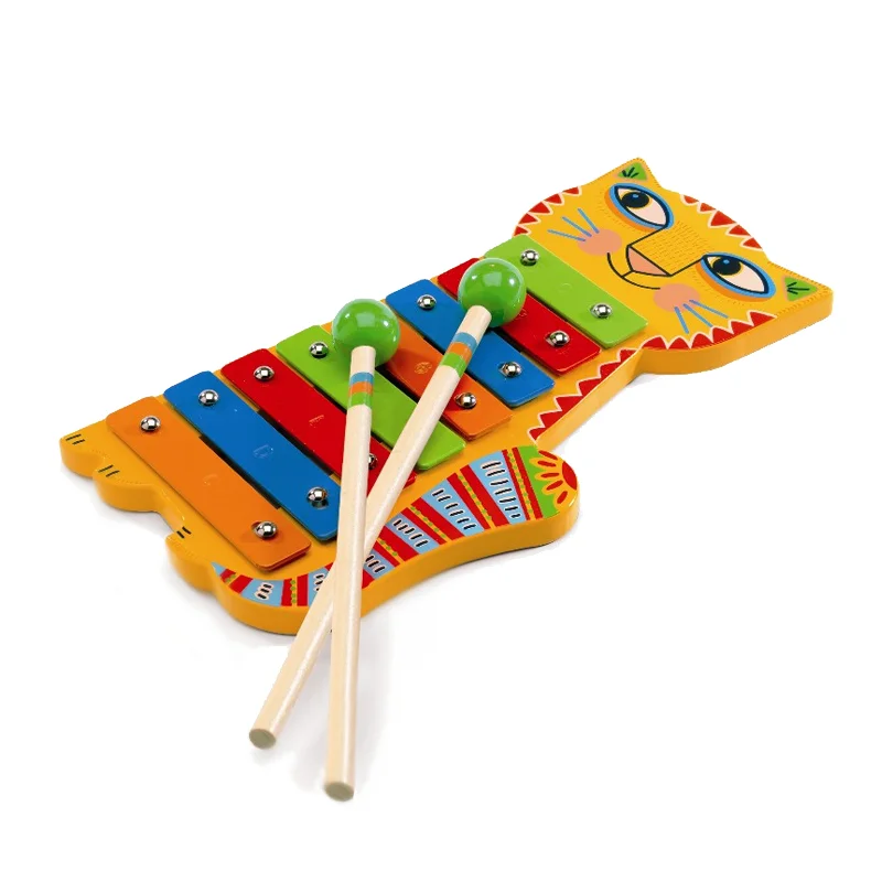 Djeco musikinstrument, katte xylofon metal
