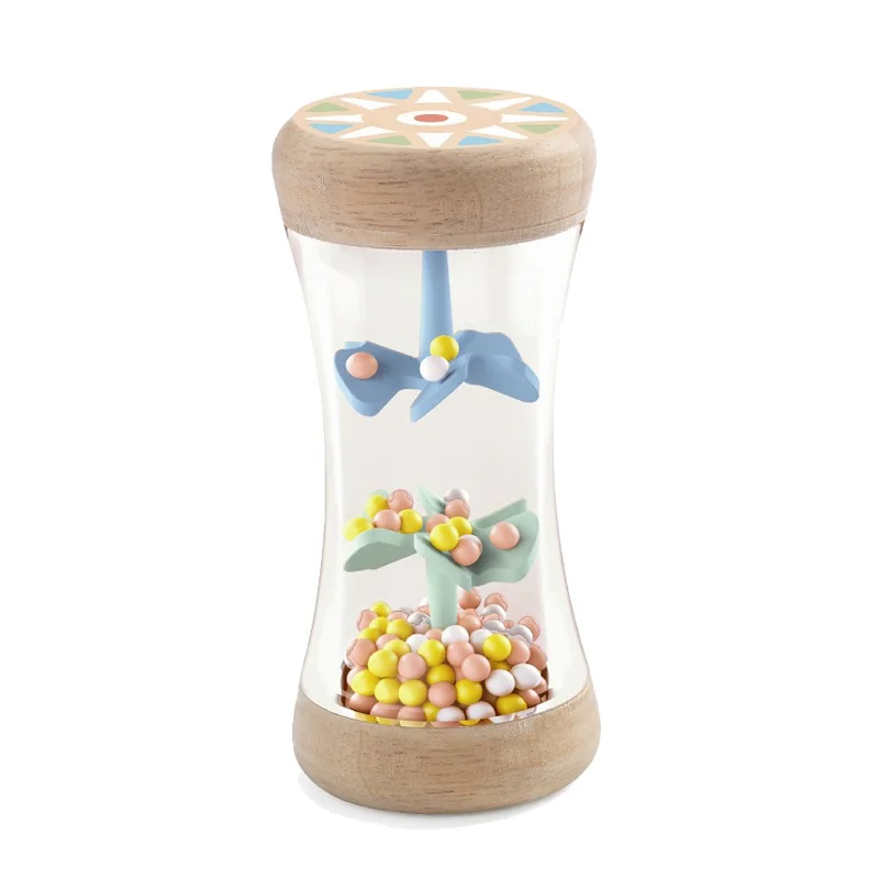 Djeco Baby-Rassel Kleiner Regenmacher aus Holz