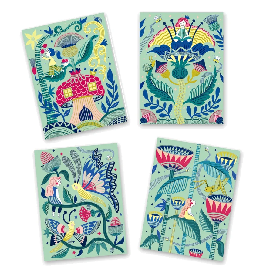 Djeco scratch kort, Fantasihaven