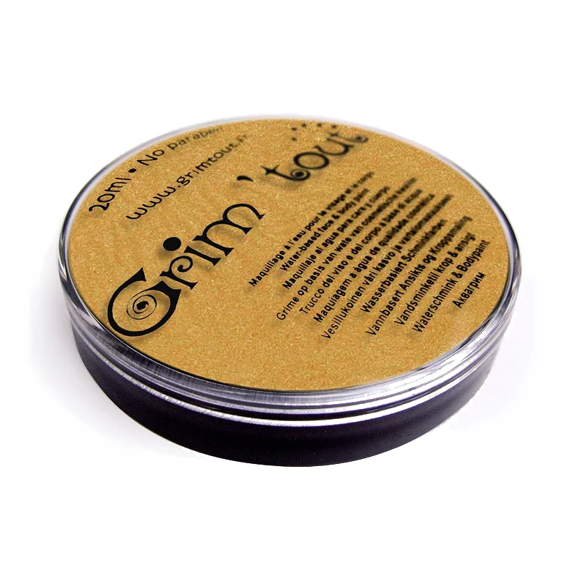 Grim Tout ansigtsmaling i bøtte, guld