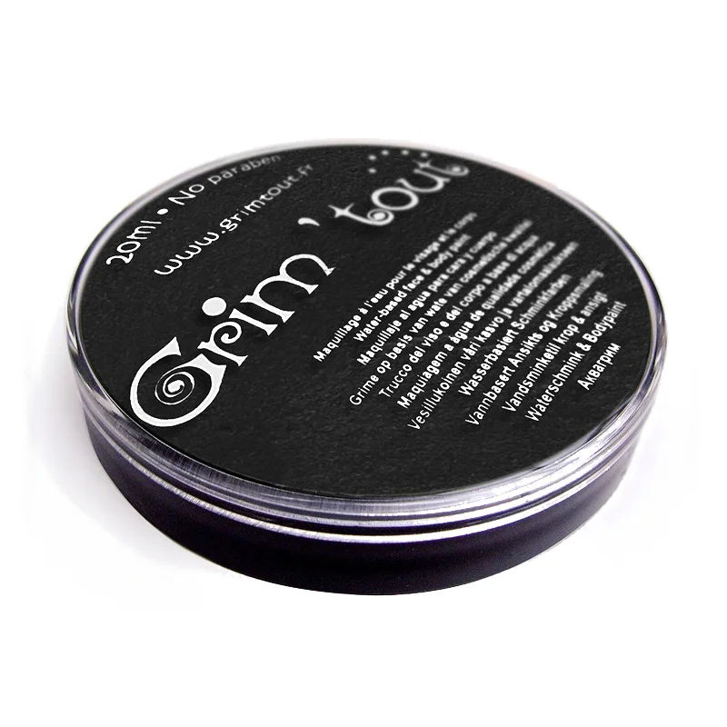 Grim Tout ansigtsmaling i bøtte, sort