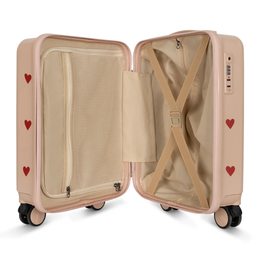 Konges Sløjd rejsekuffert, hearts