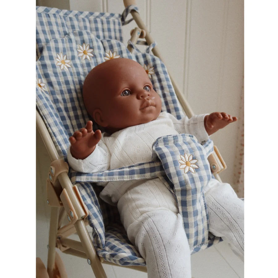 Konges Sløjd dukke klapvogn, captains blue check