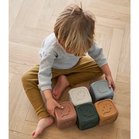 Liewood naturgummi terning, Mustard