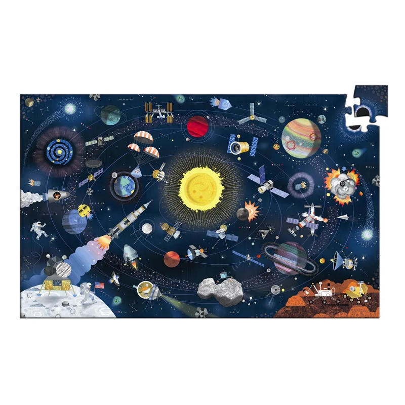 Djeco Wimmelpuzzle, Weltall